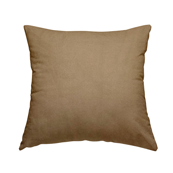 Grenada Soft Suede Fabric In Beige Colour For Interior Furnishing Upholstery - Handmade Cushions