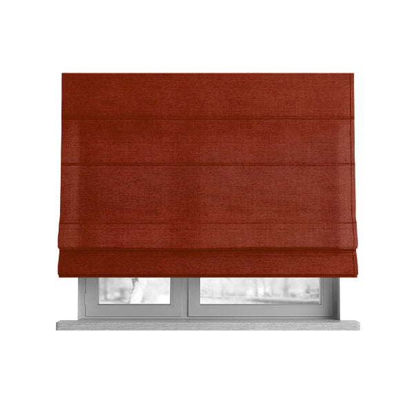 Grenada Soft Suede Fabric In Orange Colour For Interior Furnishing Upholstery - Roman Blinds