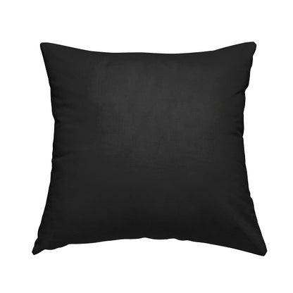 Grenada Soft Suede Fabric In Black Colour For Interior Furnishing Upholstery - Handmade Cushions