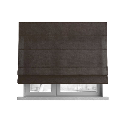 Grenada Soft Suede Fabric In Mocha Brown Colour For Interior Furnishing Upholstery - Roman Blinds