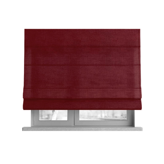 Grenada Soft Suede Fabric In Red Colour For Interior Furnishing Upholstery - Roman Blinds