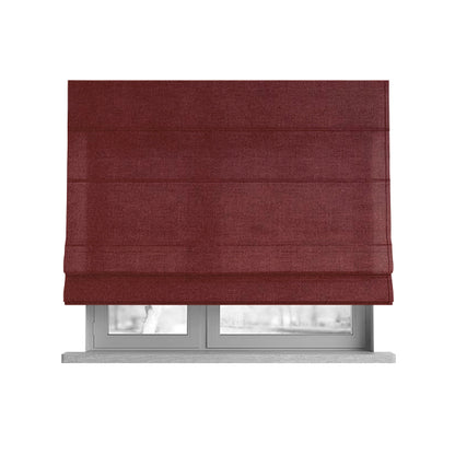 Halesworth Tweed Effect Wool Like Red Furnishing Upholstery Fabric - Roman Blinds