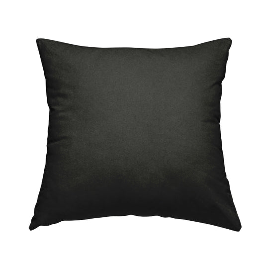 Halesworth Tweed Effect Wool Like Black Furnishing Upholstery Fabric - Handmade Cushions