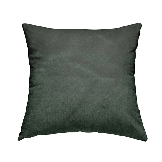 Bellevue Brushed Chenille Flat Weave Plain Upholstery Fabric In Grey - Handmade Cushions