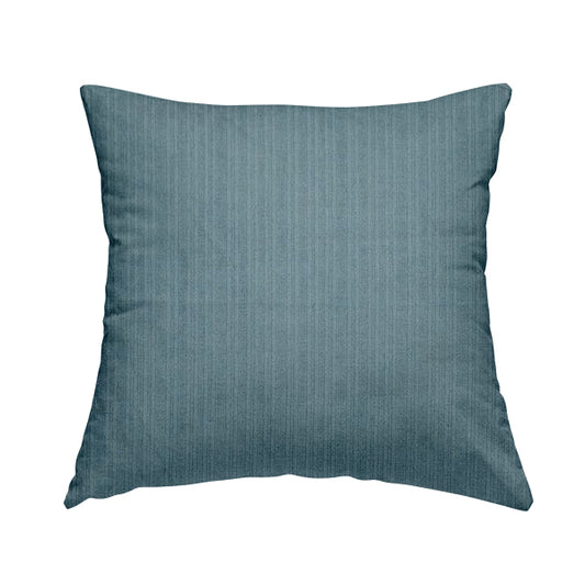 Havant Strie Soft Velvet Textured Feel Chenille Material In Light Blue Upholstery Fabrics - Handmade Cushions