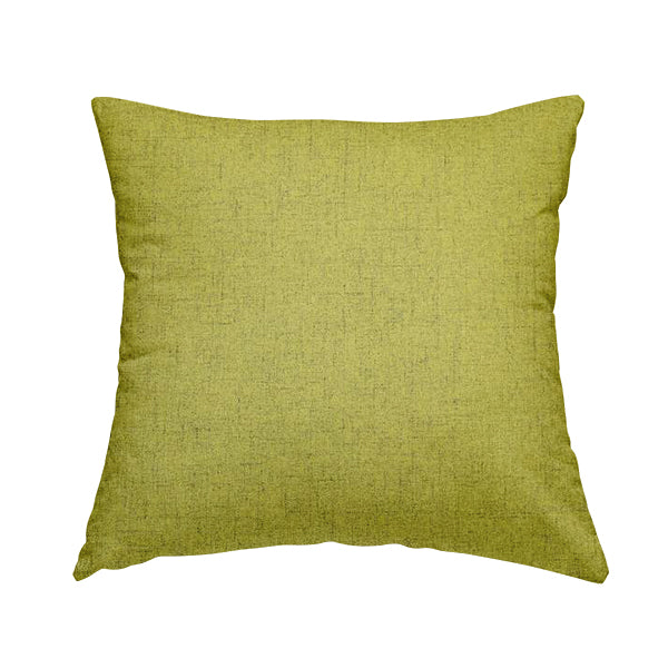 Ibiza Soft Chenille Furnishing Upholstery Fabric In Green Colour - Handmade Cushions