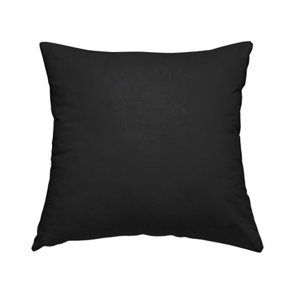 Irania Soft Chenille Upholstery Fabric Black Colour - Handmade Cushions