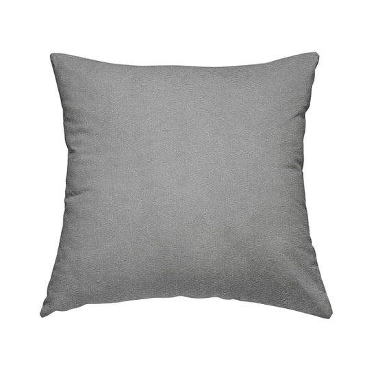 Irania Soft Chenille Upholstery Fabric Silver Grey Colour - Handmade Cushions