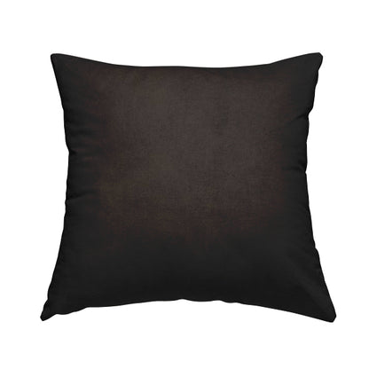 Irania Soft Chenille Upholstery Fabric Chocolate Brown Colour - Handmade Cushions