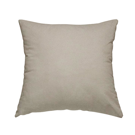 Irania Soft Chenille Upholstery Fabric Cream White Colour - Handmade Cushions