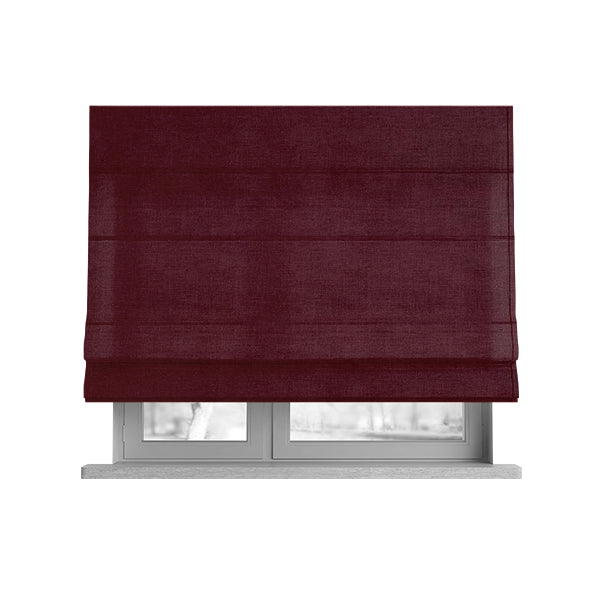 Irania Soft Chenille Upholstery Fabric Red Colour - Roman Blinds