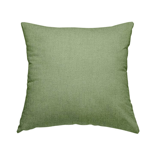 Irvine Herringbone Weave Chenille Upholstery Fabric Green Colour - Handmade Cushions