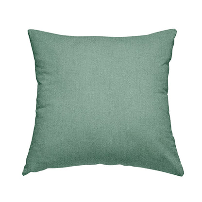 Irvine Herringbone Weave Chenille Upholstery Fabric Jade Green Colour - Handmade Cushions