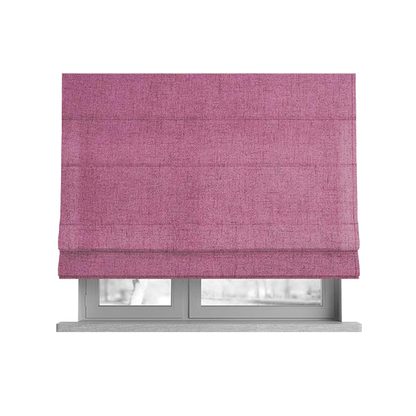 James Antique Chenille Furnishing Fabric Pink Colour - Roman Blinds