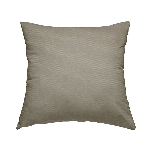 Bhopal Soft Textured Cream Coloured Plain Velour Pile Upholstery Fabric - Handmade Cushions