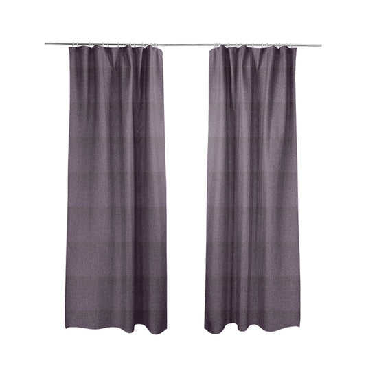 Zouk Plain Durable Velvet Brushed Cotton Effect Upholstery Fabric Raisin Purple Colour - Made To Measure Curtains