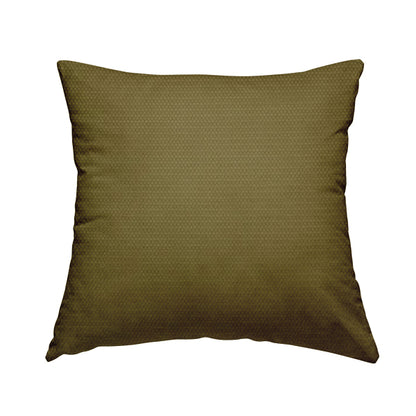 Bhopal Soft Textured Yellow Coloured Plain Velour Pile Upholstery Fabric - Handmade Cushions