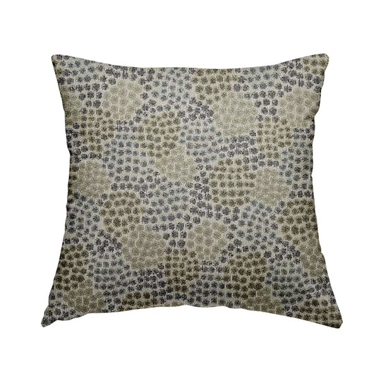 Small Geometric Pattern Light Blue Green Colour Chenille Upholstery Fabric JO-29 - Handmade Cushions