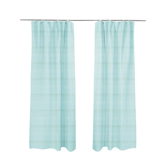 Zouk Plain Durable Velvet Brushed Cotton Effect Upholstery Fabric Sky Blue Colour - Made To Measure Curtains