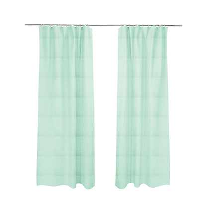 Zouk Plain Durable Velvet Brushed Cotton Effect Upholstery Fabric Arctic Blue Colour - Made To Measure Curtains