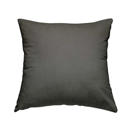 Bhopal Soft Textured Grey Coloured Plain Velour Pile Upholstery Fabric - Handmade Cushions