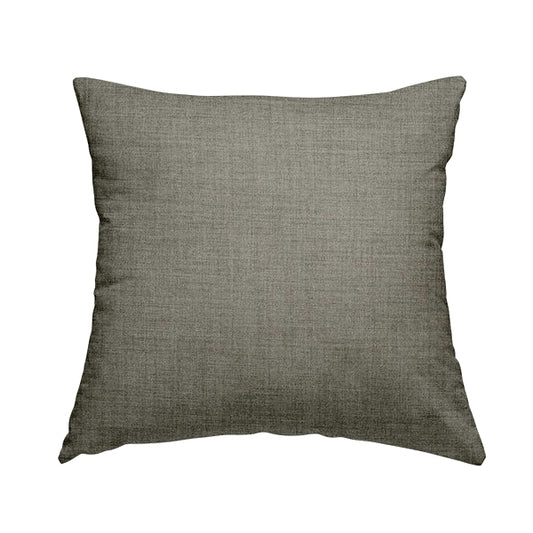 Kashmir Wool Effect Chenille Fabric In Grey Colour JO-107 - Handmade Cushions