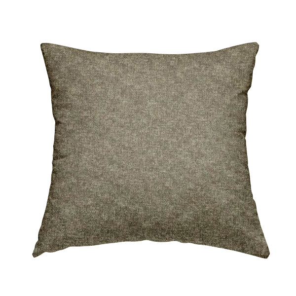 Boho Quilted Effect Soft Textured Chenille Upholstery Fabric Brown Colour - Handmade Cushions