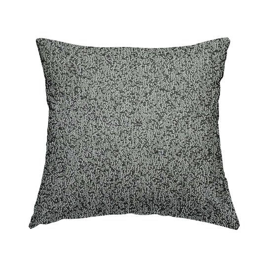 Black Grey White Self Plain Textured Woven Chenille Fabrics JO-177 - Handmade Cushions