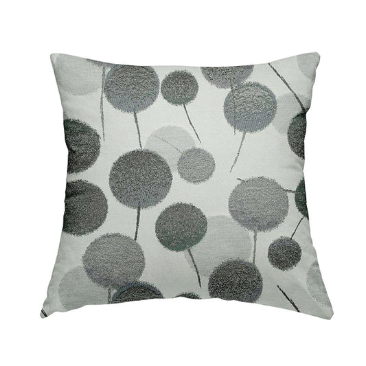 Dandelion Plant Inspired Pattern Fabric Purple White Purple Colour Chenille Fabric JO-187 - Handmade Cushions