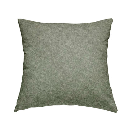 Boho Quilted Effect Soft Textured Chenille Upholstery Fabric Silver Colour - Handmade Cushions