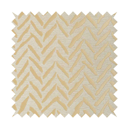 Cream Beige Designer Small Stripe Pattern Soft Chenille Upholstery Fabric JO-257