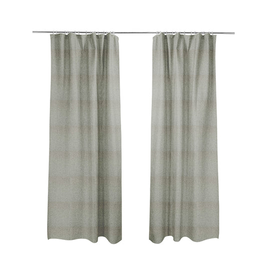 Abbotsford Super Soft Basket Weave Material Dual Purpose Upholstery Curtains Fabric In Silver - Made To Measure Curtains