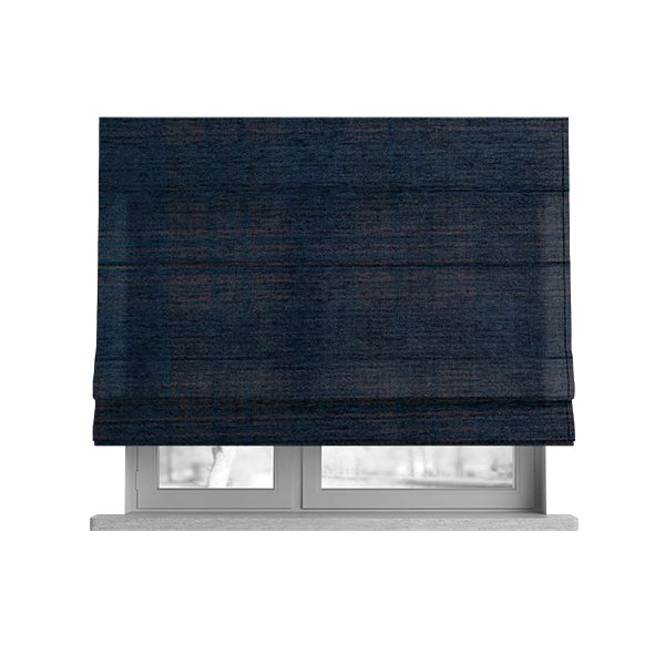 Voyage Of Checked Tartan Pattern In Blue Colour Woven Soft Chenille Upholstery Fabric JO-444 - Roman Blinds