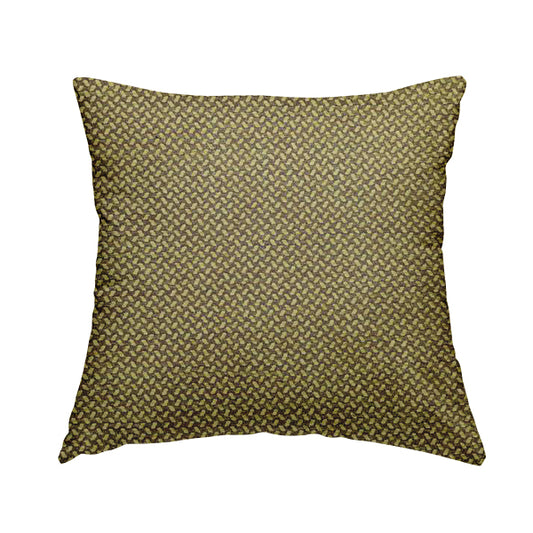 Voyage Of Small Falling Leaf Pattern In Green Colour Woven Soft Chenille Upholstery Fabric JO-445 - Handmade Cushions