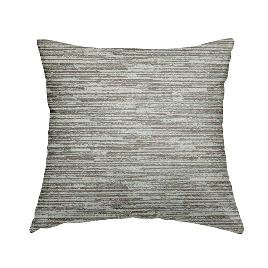 Marlow Woven Designer Airbrush Striped Pattern In Cream Brown Interior Fabric JO-472 - Handmade Cushions