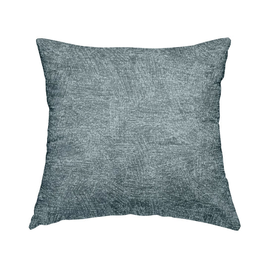 Bakari Semi Plain Woven Upholstery Chenille Fabric In Grey Colour JO-568 - Handmade Cushions
