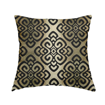 Ziani Designer Pattern Velvet Soft Pattern In Black Colour JO-588 - Handmade Cushions