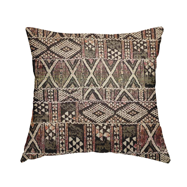 Madagascar Traditional Pattern Geometric Multicolour Interior Fabrics JO-599 - Handmade Cushions
