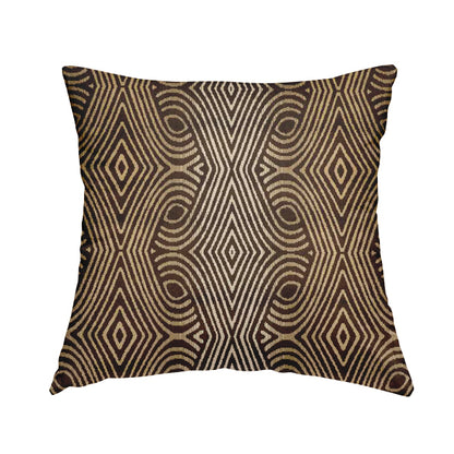 Ziani Designer Pattern Velvet Soft Pattern In Brown Colour JO-603 - Handmade Cushions