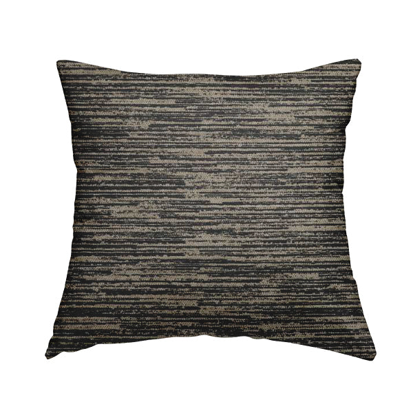 Marlow Woven Designer Pin Striped Pattern In Brown Colour Upholstery Fabric JO-648 - Handmade Cushions