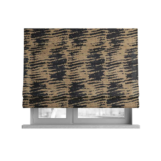 Marlow Woven Designer Abstract Pattern In Brown Colour Upholstery Fabric JO-669 - Roman Blinds