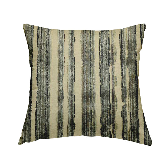 Shaved Striped Line Grey Velvet Pattern Upholstery Fabric JO-701 - Handmade Cushions