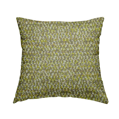 Abstract Pattern In Green Colour Chenille Upholstery Fabric JO-714 - Handmade Cushions