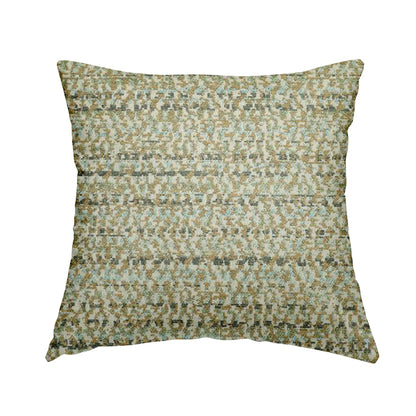 Geometric Pattern In Grey Blue Colour Chenille Upholstery Fabric JO-769 - Handmade Cushions