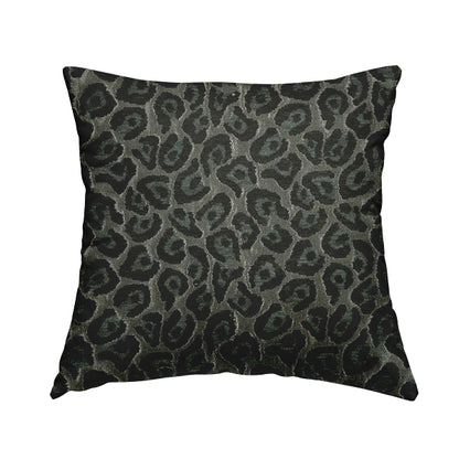 Geometric Abstract Pattern Grey Silver Colour Chenille Upholstery Fabric JO-840 - Handmade Cushions