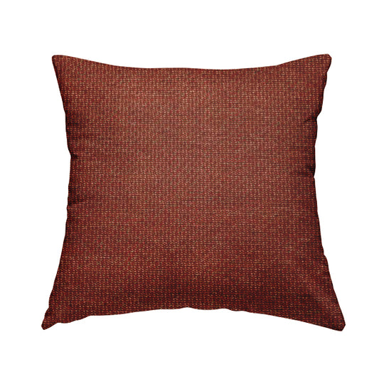 Soft Quality Woven Red Terracotta Colour Semi Plain Upholstery Fabric JO-848 - Handmade Cushions