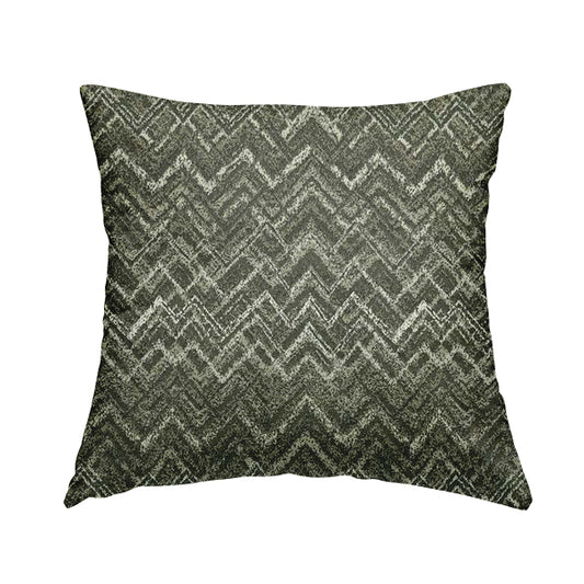 Elwin Decorative Weave Grey Colour Waves Pattern Jacquard Fabric JO-872 - Handmade Cushions