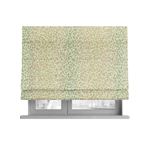 Decorative Geometric Pink Grey Colour Pattern Jacquard Fabric JO-895 - Roman Blinds