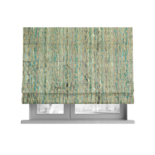 Camouflage Pattern In Blue Colour Velvet Upholstery Fabric JO-912 - Roman Blinds