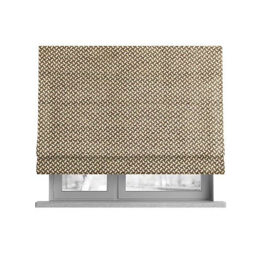 Voyage Of Small Falling Leaf Pattern In Cream Colour Woven Soft Chenille Upholstery Fabric JO-977 - Roman Blinds